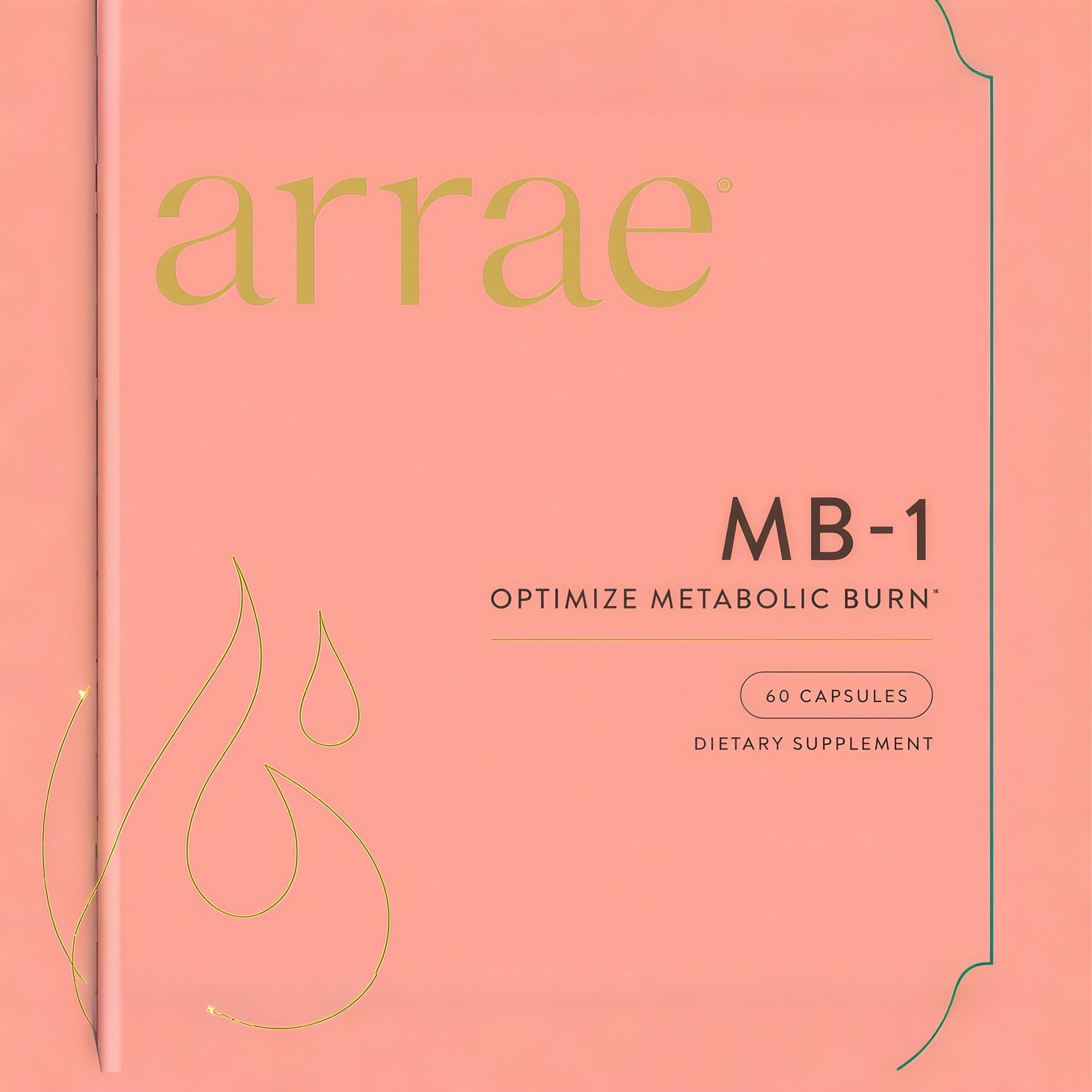 Arrae MB-1, Natural Dietary Supplement, Control Appetite, Increase Energy, Support Healthy Metabolism, 60 Capsules